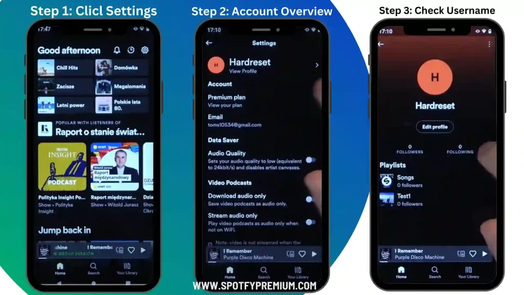 Spotify Username Check Steps